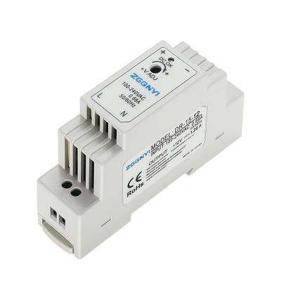 China DR-15-12 SMPS DR Din Rail Power Supply Single Change 15w 12V 1.25A DR-15-12 Series for sale