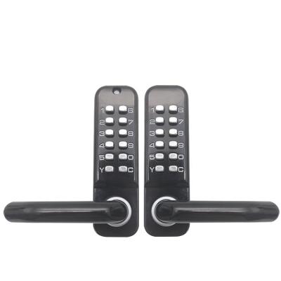 China High quality useless main door double sided door wrought iron door password code knob mechanical door lock for sale