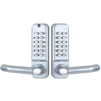 China Barrier Gate Outdoor Yard Power Supply Wrought Iron Knob Digital Mechanical Door Lockless Door Lock for sale