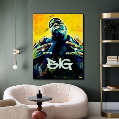 China Street Graffiti Pop Art Hip Hop Singer Abstract Poster Canvas Painting Print On The Wall Picture for sale