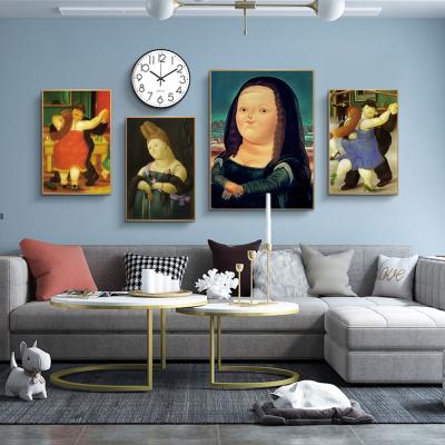 China Art Mona Lisa Canvas Paintings Famous Wall Funny Nordic Modern Art Posters And Prints Abstract Art Pictures for sale