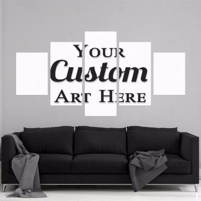 China 4 3 2 Panel Wall Art Poster 5 Panel Canvas Wall Art Print Customized Modern Painting for sale