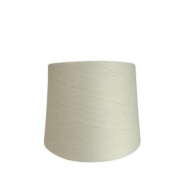 China Sustainable High quality 40 100% polyester soft  white yarn  for socks for sale