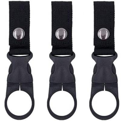 China Outdoor 3Pcs Camping Increasing Tactical Portable Mineral Water Bottle Buckle Hanging Clip Ring Holder BCH-03 for sale