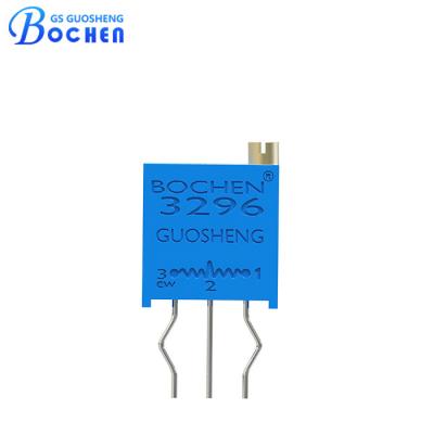 China 3296W-B 0.5w Adjustable Resistance Bent Pin Cermet Trimmer Potentiometer for sale