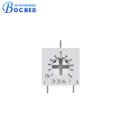 중국 3361P 0.25W 1/4 ′′ 평면 단회전 SMD 세르메트 트림머 트림 포텐시오미터 판매용