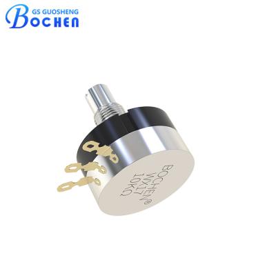 China Adjustable Precision Wirewound Potentiometer WX17 1w 10k Ohm Single Turn for sale