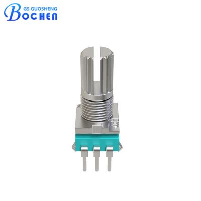 China 097NB Single Turn Industrial Rotary Potentiometers Carbon Film With Knurled Shaft for sale