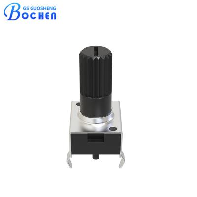 China Industrial Carbon Film RV09 10k Rotary Potentiometer Vertical Adjustable Witn 12.5mm Shaft for sale