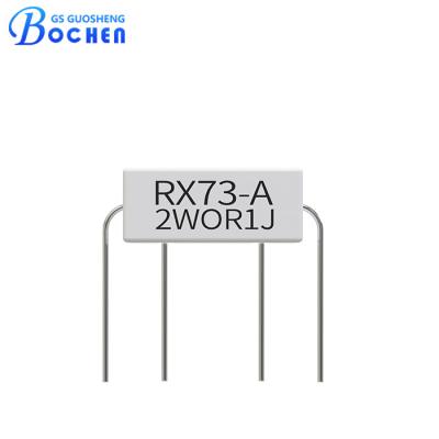 China Encased Wire Wound Ceramic Resistor 2w 0.01 Ohm To 10 Ohm RX73-A for sale