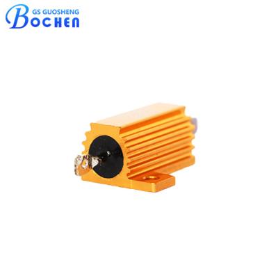 China 20W RX24 Gold Aluminum Case Wirewound Braking Resistor For Inverter for sale