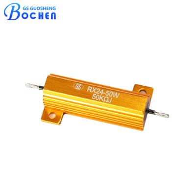 China Aluminum Housed RX24 50W 5RJ Wirewound Power Resistor for sale