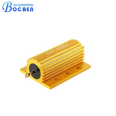 China Aluminum Enclosed RX24 75W 10 Ohm 25R Wirewound Power Resistor For Load Bank for sale