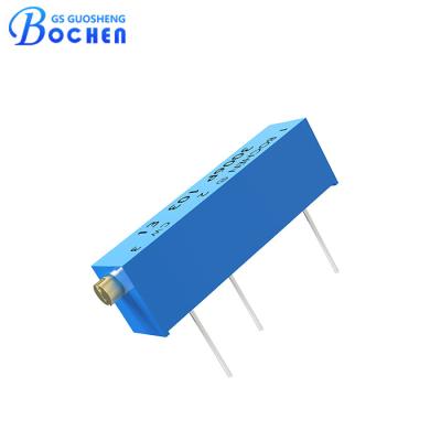 China 3006 Multi Turn Rectangular Cermet Trimmer Precision Potentiometer 10ohm~10mohm for sale