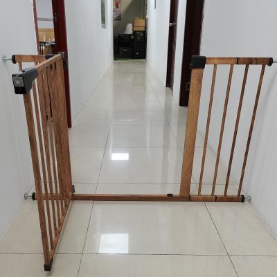 China Protect Expandable Wide Adjustable Baby Gates Portable Baby Safety Gate Easy Walk Through Baby Gate For Stair for sale