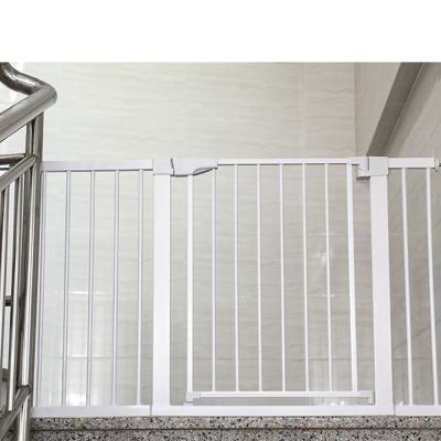 China Safety Gate for Baby Gate Lock Baby Metal Pressure Mounted Barrier Home Use Expanding Gate for Stairs for sale