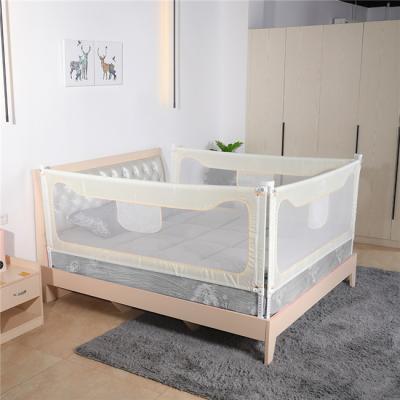 China Household Safety Adjustable Folding Children's Bed Rails Double Button Protection Safety Baby Bed Guard Bed Rail for sale