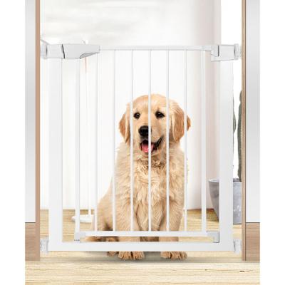 China Durable Automatic Close Safety Walk Dog Cat Door Fence Baby Pet Easy Gate for sale