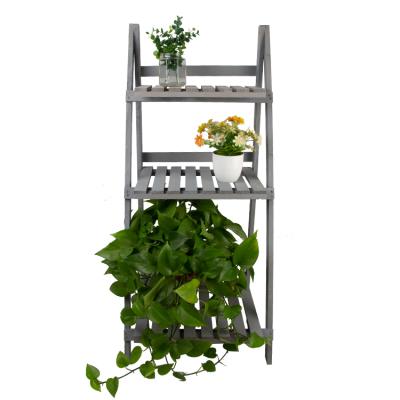 China Europe Plant Flower Stand Outdoor Wood Desk Decoration Wooden Corner Flower Stand Table for sale