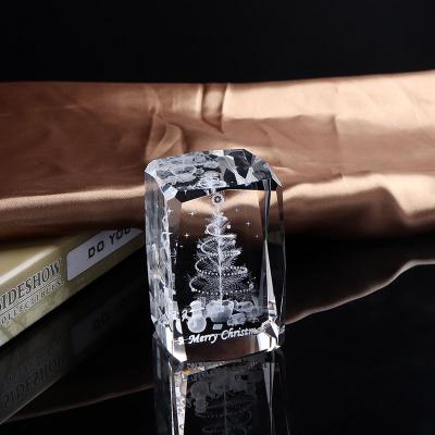 China Europe Europe High Quality 3d Laser Engraving Block Customized Logo Clear Crystal Glass Cube for sale