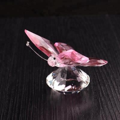 China China Cheap Price China Crystal Glass Butterfly Figurines Colorful For Wedding Favors And Home Ornaments for sale