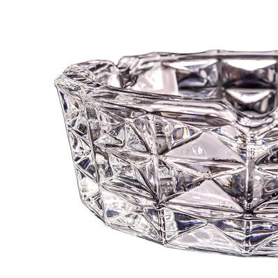 China High-end Wear-resistant High Temperature People Folk Art Custom Crystal Glass Ashtray for sale