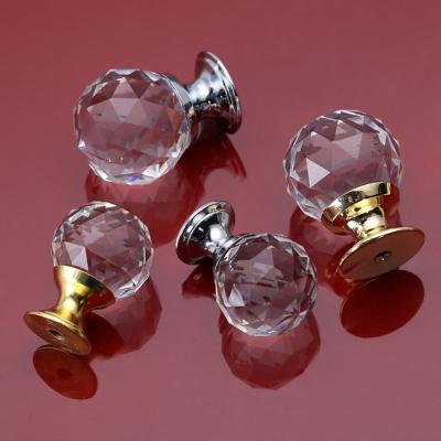 China Fashionable Unique Crystal Door Knobs Handles For Cabinet Furniture for sale