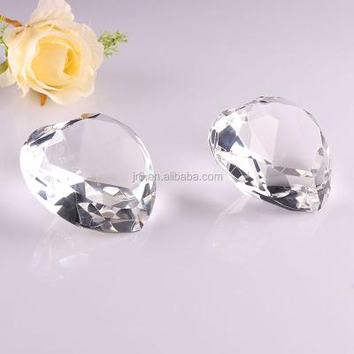 China Europe Europe Faceted Amber Color Glass Crystal Diamond For Wedding Gifts for sale