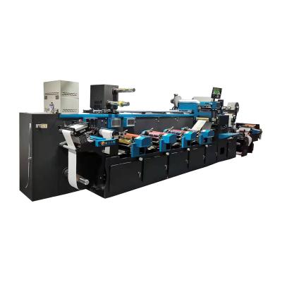 China Factory HS-350 HONTEC Post-press equipment high speed flexo printing machine for self adhesive label on glass bottle for sale