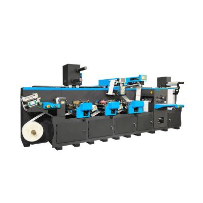 China Garment Shops HONTEC Multi Function Multicolor Flexo Printing And Production Post Self Adhesive Die-Cutting Equipment for sale