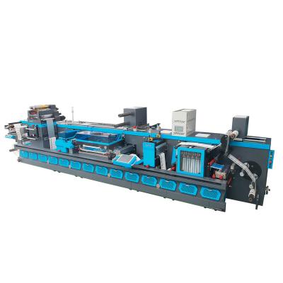 China HONTEC MPX-350 Factory Label Die Cutting Machine With Front And Back Blank Background for sale