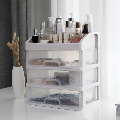 China Viable Multi-Layer Makeup Organizer Women Skin Care Beauty Case Jewelry Nail Polish Nail Polish Storage Box for sale