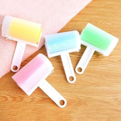 China Manual Portable Fiber Remover Clothes Dust Wiper Cat Dog Comb Shaving Hair Pet Hair Remover Sweep Washable Reusable Sticky Roller for sale