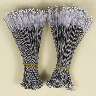 China Reusable 175*30*5mm Baby Bottle Cup Sustainable Cup Tube Tube Pipe Brush Cleaning Drinking Straws Stainless Steel AA7-1071 Household Cleaning Tools for sale