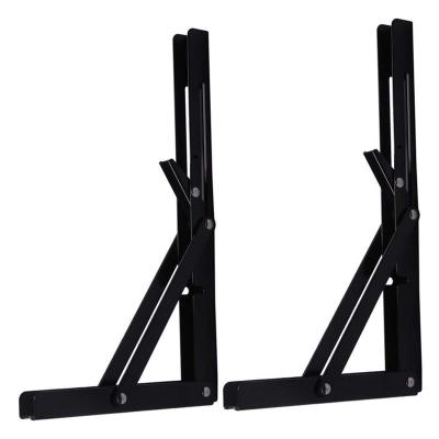 China Black Paint Fixed Corner Adjustable Metal Frame Connecting Support Bracket For Wooden Folding Table for sale