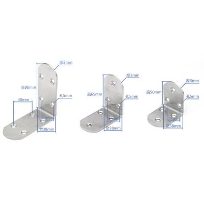 China Furniture Furniture Stainless Steel 90 Degree Corner Bracket L Shaped Rafter for sale