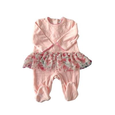 China Comfortable  Breathble Newborn Baby Clothes Dress Long Sleeves Ropa De Bebe Organic Cotton Girls' Baby Romper Winter for sale