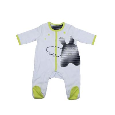 China Comfortable  Breathble Wholesale Knit Bodysuit Jumpsuit One Piece Overalls Newborn Baby Boy Girl Long Sleeve Romper for sale