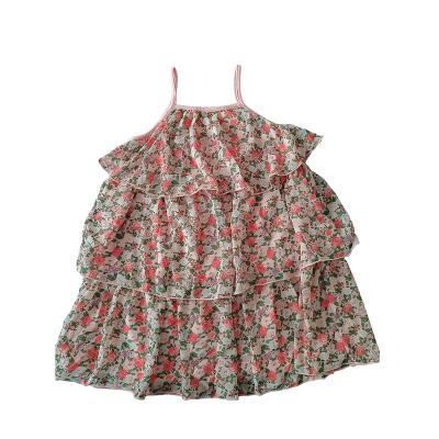 China Anti-wrinkle Casual strap Sleeveless  Summer Tutu Toddler Sequined Ruffles Tulle baby girl dresses for sale