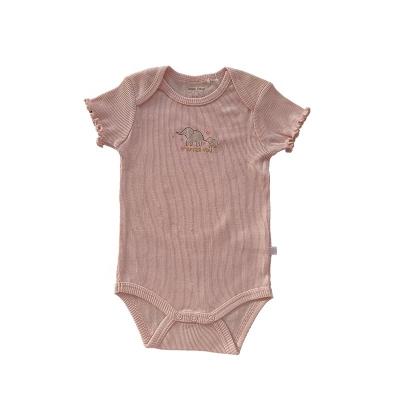 China Casual Wear Factory Direct Sale Cotton Baby Romper Pink Comfortable Infant Clothes Baby Bodysuit for sale