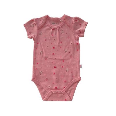 China Casual Wear Wholesale Newborn Knitted Baby Girl 100% Cotton Plain Romper Baby Clothes Bodysuit for sale