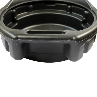 China Universal 10L Capacity Waste Oil Vehicle Tools Plastic Oil Drain Pan for sale