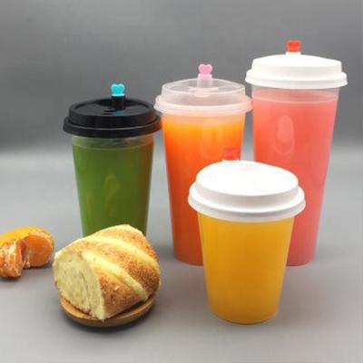 China Eco-Friendly Biodegradable Made In China Customizable Clear Plastic Cup With Lid Cup Reusable Plastic Lid Injection Cheap Cup for sale