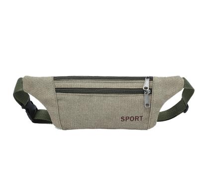 China Cheap promotional waist bag fasion canvas water proof canvas phone bag unisex phone bag for running for sale