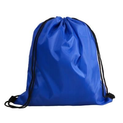 China Waterproof And Recycle 210D Sports Cheap Durable Polyester Fabric Drawstring Pouch Bag With Logo For Promotion Usgae for sale