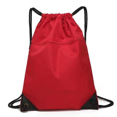 China Logo Custom Sport Fabric Color Waterproof Wholesale Waterproof Backpack String Pouch Outdoor Drawstring Bag for sale