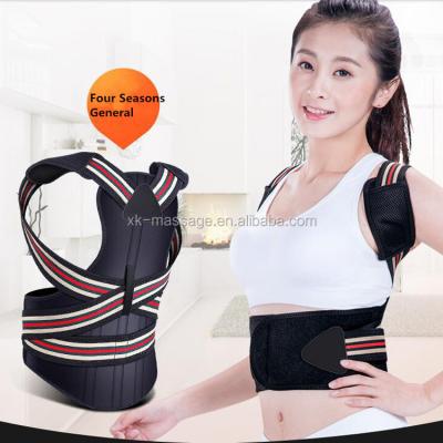 China Sandwich mesh+Lycra fabric+SBR+XPE foam Factory NEW product breathable clavicle brace support strap back posture corrector for sale