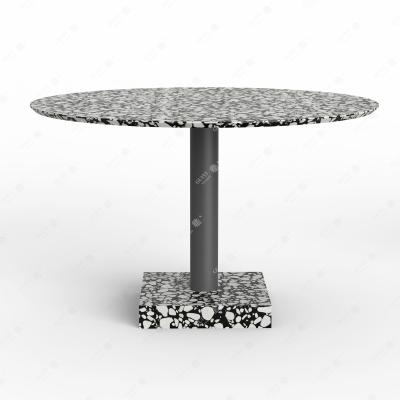 China Popular Modern Round Terrazzo Table Terrazzo Furniture Suitable For Coffee Table Top for sale