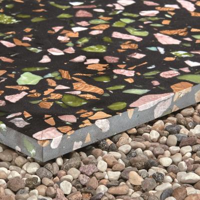 China Modern Good Quality Colorful Fake Pattern Mosaic Floor Panel Epoxy Resin Stone Wall For Home Decor for sale