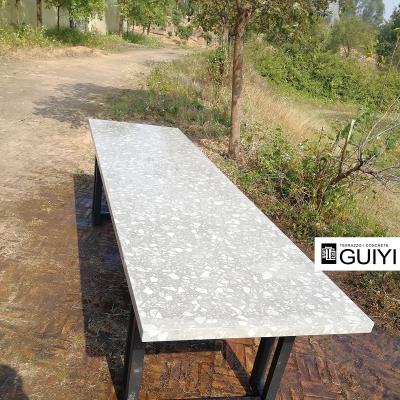 China Modern Concrete Terrazzo Slab Gray Terrazzo Stone Designed For Wall, Flooring And Countertop for sale